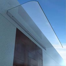 고정 어닝 카페 주택 테라스 비가림막 천막 고정식, 40*100cm 투명(파사드 설치)