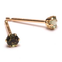 [Amazon 브랜드] A.UN jewerly gift 세컨드 피어스 몰다바이트 18금 3mm 축 굵은 12mm 화분 심플 스터드 피어싱