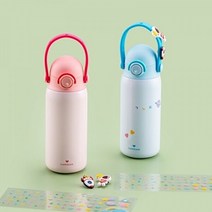 락앤락 리틀럽 키즈스트랩 텀블러 350ml (LHC3283), 핑크, 핑크