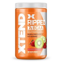 엑스텐드 립트 7g BCAA 파우더 블루베리 레모네이드 맛 30회분 근육 회복 아미노산 헬스 보충제 부스터, 1.09 Pound (Pack of 1), Strawberry Kiwi