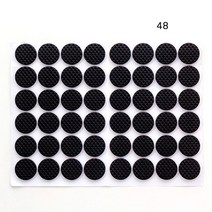 12/30/48pc Anti-scratch Thickening 붙이는 패드 Anti Slip Mat 범퍼 댐퍼 의자 테이블 보호기 하드웨어, 02 48 Pcs Round 2cm