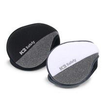 K2 Safety 듀얼 방한 귀마개, 블랙+화이트