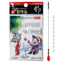 빙어채비 금호조침 10본 친환경추 KS-220