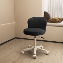 미용 의자 스툴 이동식 미니 왁싱 현관 작업 카운터 보조 회전 원형스툴 헤어샵, G. 흑백-화이트