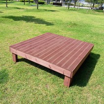 [테이블짱] (도색 제품) 조립식 방부목 마루 평상 야외 원목 나무 침대 DIY, C1)대형평상(7자)_방부목_무도색(색없음)