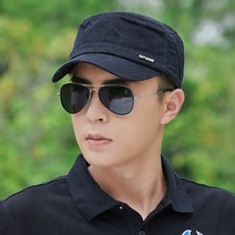 밀리터리 캠프캡 각진 코튼 스냅백