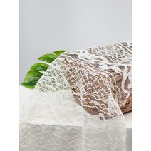 스판 랏셀 레이스 대폭 클래식 플라워