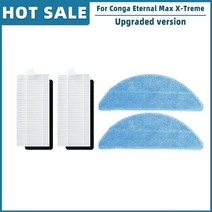 Cecotec Conga Eternal Max Pet X-Treme / Ultimate Titanium Vital 로봇 진공 예비 부품 액세서리 Hepa, 04 Set D