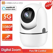 ip 카메라 5g wifi baby 모니터 1080p 실내 cctv 보안 카메라 비디오 감시 ai 자동 추적 무선 홈 카메라 alexa, 알렉사 카메라 64g sd, 협력사, au 플러그