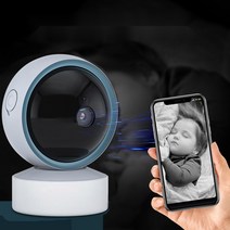베이비캠 펫캠 홈캠 가정용 감시카메라 스마트폰 CCTV, EU 플러그(한국호환), 5MP 64GB 카드포함