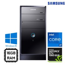 삼성 코어 i7 GTX 1060 6G RAM 16GB 정품 윈도우10 중고컴퓨터 본체