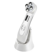 EMS 갈바닉 얼굴 목 마사지기 온열 미세전류 USB 충전 RF 피부 재생 리프트 기계 전기 천공 메조테라피 LED 광자 광선 치료 마사지 강화 20, [01] White