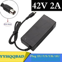 전기자전거 킥보드 배터리충전기 YYHQQBAD 42V 2A RCA 10mm 36V 팩, 영국