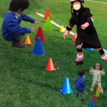 미니 라바콘 축구콘 반환점 삼각콘 콘 10개, 블루