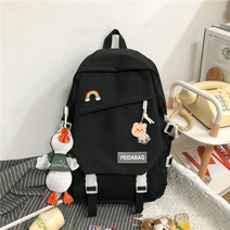 대학생책가방 여성 심플 오리지널제작 보이핏 볼륨 하라쥬크 무드 백팩 중학교 고등학교 2600400259