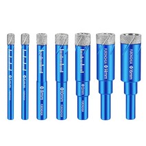 건식 코아드릴 코어 홀쇼 코아기 천공 배관 다기능 납땜 드릴 5MM 6MM 8MM 10MM 12MM 14MM 16MM 대리석 유리화 화강암 유리 눈 건조기 개방 구멍, 04 10MM