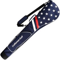 CRAFTSMAN GOLF Patriotic Sunday Carry Bag for Driver Range Par 3 Perfect Taking a Few Clubs Along in, Red White Blue, Red White Blue