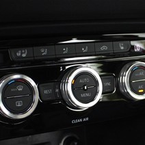 폭스바겐 에어컨 오디오 버튼 몰딩 아테온 뉴티구안 파사트GT 인테리어, 블랙