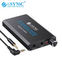 ESYNiC 16 300Ω 휴대용 HiFi 헤드폰 증폭기 알루미늄 3.5mm AUX 미니 이어폰 앰프 전화 노트북을위한 이득 스위치|Headphone Amplifier|, 1개, CHINA, 단일