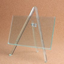투명 미니 아크릴 탁상용 포토테이블 이젤 액자 가로