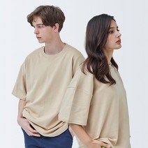NanDe 포인트라벨 오버핏 반팔티셔츠
