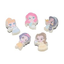 크록스 5팩 디즈니 슈 참 | 지비츠, 한 사이즈, 디즈니 프린세스 LED