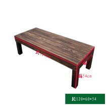 조립식 평상 시골집 리모델링 제주도 평상 마루 농막 안뜰 테라스 판자 탄화, 1㎡, 길이 120폭 60높이 54