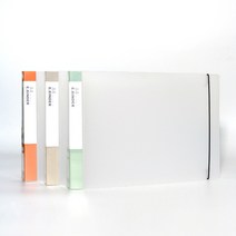 이글바인더 A4 6공 가로형 반투명 PP 바인더 406B, 바인더+블루 고정밴드