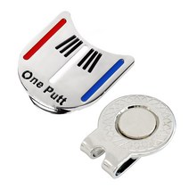 ONE PUTT 트리플트랙 삼선볼마커, 트리플트랙 삼선볼마커 자석 클립