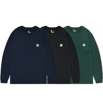 CARHARTT 칼하트 WIP K126 워크웨어 포켓 긴팔티 남여공용 7colors - 기타