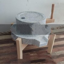 쌀 도정기 가정용 정미기 나무 프레임 전통적인 쌀 국수 기계 두유 가정용 석재 밀 두껍게, 한개옵션0