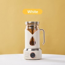 죽 제조기 죽만는드기계 죽만들기 110V220V 건강 냄비 휴대용 주전자 전기 500ml 스튜 수프 컵 차 메이커 새 둥지 디저트 끓는 사무실, White 110V-220V+미국