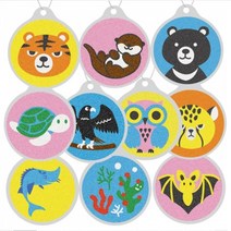 [동화오피스] 데코샌드 디로 가방고리만들기 / 샌드아트 DIY 어린이 만들기키트, 705 바다거북