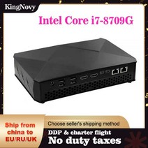 Kingnovy-NUC PC 인텔 코어 i5 8305G i7 8709G 게임용 미니 컴퓨터 2 * HDMI2.0 2 * 미니 DP 4x4K Radeon RX Vega M GH 그래, Intel Core i7-8709G, UK, 32G DDR4 1T SSD WiFi