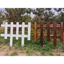 방부목 대문 화단 목조 울타리 펜스 휀스 탄화 목재, 탄화목색 60x20x35 10개 한정