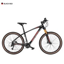 WEST BIKING탄소 섬유 산악 자전거 29 인치 성인 27 속도 경량 MTB 26 275, Black Red+26inch160180CM+SHIMA