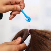 1+1 고무줄 칼 머리끈 다용도 커터 육아필수템 색상랜덤, 4매입 고무줄칼(랜덤색상)