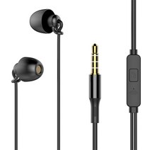 ASMR 무통증 수면 이어폰3.5 부드러운 수면 이어폰 Xiaomi Redmi iPhone 7 및 Huawei 용 소년 소녀를 위해, 02 black