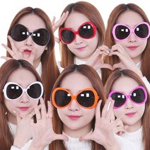 잠자리 안경 모음 파티 소품 연극 용품 코믹, 화이트