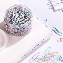 델리 파스텔 페이퍼 클립 160pcs 0038-A, 단품
