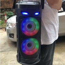 큰 광장 댄스 휴대용 블루투스 스피커 led 다채로운 빛 soundbar column ktv soundbox wireless subwoofer hifi boombox, zqs1202, zqs1202