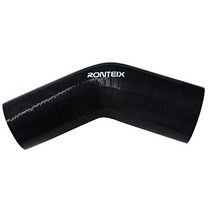 Ronteix Universal 45 Degree ID 4 Inch To 3 Inch 4-Ply Elbow Reducer Silicone Hose Coupler(102mm-76mm, 4