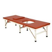 마사지침대 접이식 산후 마사지 한의원 침대 구멍, 180x60x45 6다리 블랙