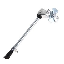 583F 조정 가능한 MTB 킥 보관 거치대 스탠드 앞바퀴 뒷바퀴 고정 범용 알루미늄 합금 자전거 지원 발 28cm 도로 산악 사이클링 팬츠 라이딩 패드 반바지 부품, [01] Silver