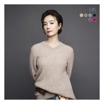 [LBL] 시그니처 퓨어캐시미어100 V넥 니트