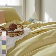 60수사틴 순면 누빔이불커버 명품호텔침구K킹 5컬러