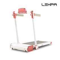 렉스파 런닝머신 YA-4700 접이식 저소음 광폭밸트, 선택완료, 핑크