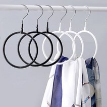 힘찬쇼핑_ 옷장용 원형 스카프걸이 머플러걸이 3P, 화이트, 3개