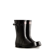 헌터 (HUNTER) MEN 오리지날 사이드 어드저스터블 숏 레인부츠 - MFS9079RMABLK