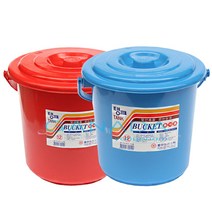 탱크바케스12L 물통 쌀통 음식물쓰레기통 플라스틱바케스 바께스, 랜덤, 1개